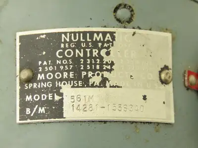 Used NULLMATIC _UNKNOWN_ Valves/Fittings | Arrow Industrial #613313