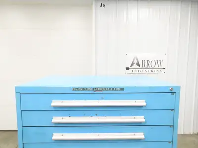 Nu-Era Modular Tool Storage Cabinet 10 Drawer 45x28x61" Blue Stanley Vidmar