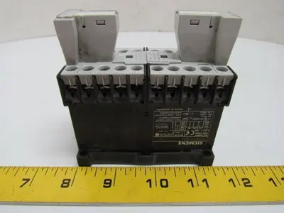 Siemens 3TD2000-1BB4 3tX4490-3A Contactor 9 Amp 3 Pole Reversing 24VDC Coil