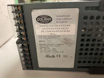 New | in-Stock BARBER COLMAN 2404/CC/VH/FM/VS/XX/RF/XX/XX/XX/XXX/AX143 Industrial Controls | Surplus Asset Holdings #1220977