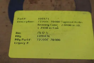 72200C - TIMKEN -  72200C-70400  - STOCK L-205CC