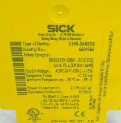 Used SICK 1pcs Used SICK UE43-3AR2D2 PLC Processors South Carolina US | Palmetto Automation #1438736