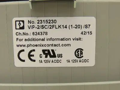 Phoenix Contact VIP-2/SC/2FLK14(1-20)/S7 Terminal Interface Passive Module