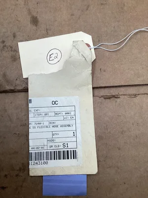 KOF 3″ Stainless Steel Braided Hose 150# Flanged Ends; B16 SA/A182F316 -NOS