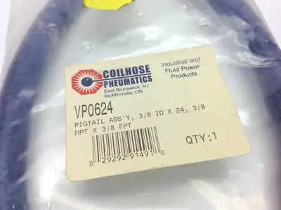 New | in-Stock Coilhose Pneumatics VP0624 Parts (Hydraulics and Pneumatics) Michigan US | Maverick Industrial Sales #1397551