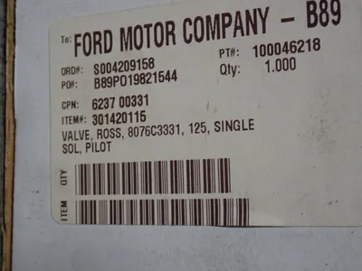 New | in-Stock ROSS CONTROLS 8076C3331 Pumps Ohio US | HGR 24 #910005