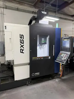 2022 YCM Mdl RX65 5-Axis CNC Vertical Machining Center, Low Hours,