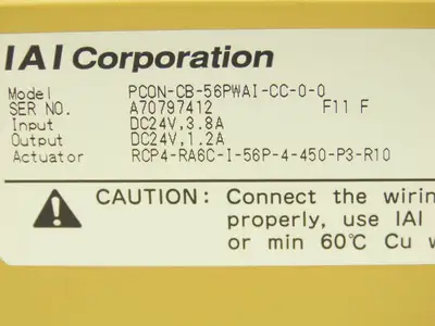 IAI PCON-CB-56PWAI-CC-0-0 ROBO Cylinder Position Controller PowerCON 150 24VDC