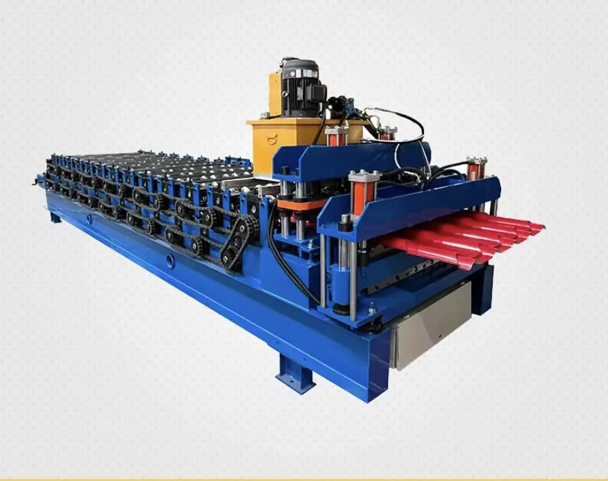 Glazed Tile Roof Sheet Roll Forming Machine in Congo