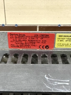 USED Danfoss VLT6006GT4CN1STR3DLF00A00C0