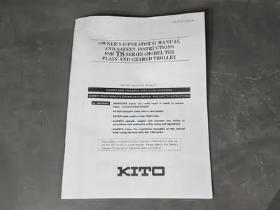 New | in-Stock KITO TS2-7561 Material Handling (misc) British Columbia CA | Lenmark #1426279