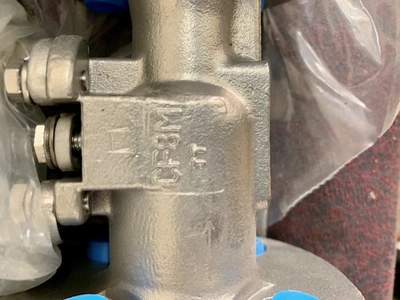 1/2" -150# Jamesbury Ball Valve Air Operated Stainless Unused