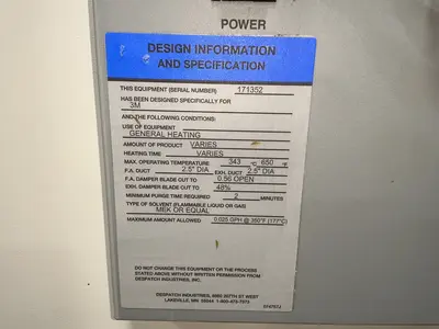 Used DESPATCH RFD1422E Heat Treating Units Ohio US | HGR 24 #1471972