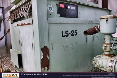 Used 2014 SULLAIR LS25-150H Rotary Screw & Sliding Vane Air Compressors Louisiana US | Proxy Equipment #1377406