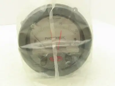 Dwyer 13-167392-00 Photohelic Pressure Switch/Gauge 0-25 H2O /120V 10A 50/60HZ