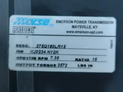 NEW MORSE 375Q180LR15