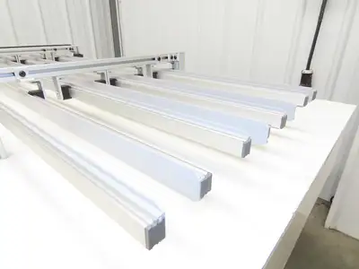 Dorner 2200 Series 18"W x 60"L Conveyor Bed Lane Guides Adj Small Parts Divider