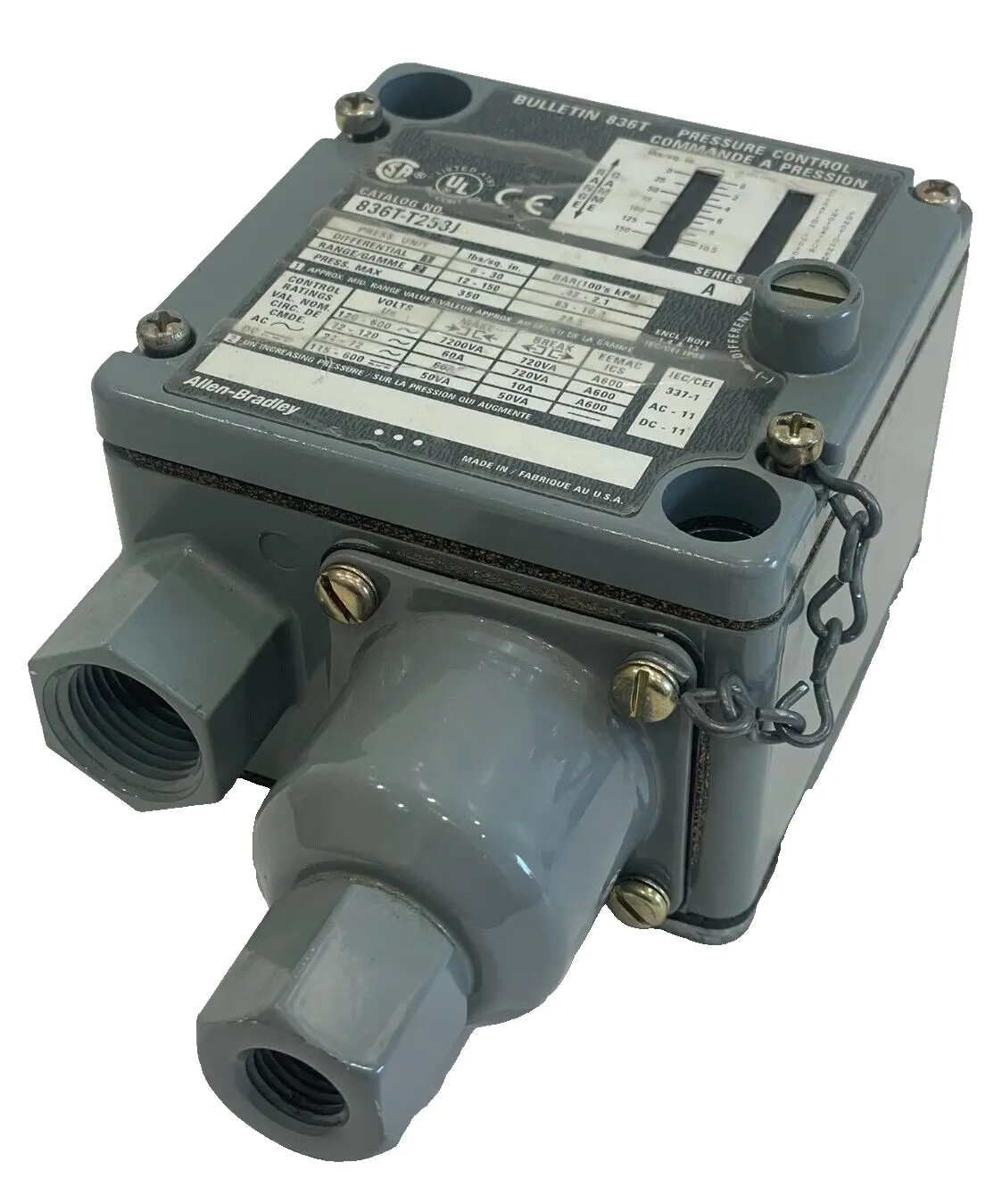 A / B 836T-T253J PRESSURE CONTROL SER.A 836TT253J NEW, SURPLUS
