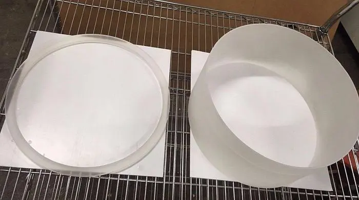 Veeco RF 350 or RF 1201 Quartz liner with quartz ring