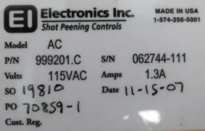 NEW ELECTRONICS INC 999201.C MAGNAVALVE AMP CONTROLLER MODEL AC