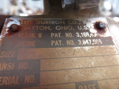 Durco MKII 1.5X1X6 D4 Centrifugal Pump