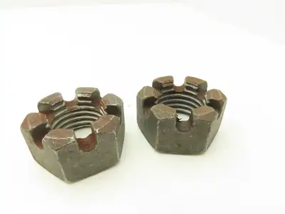 R&M 2307796013 Castle Nuts 1-1/4" 1.25" 6 TPI Lot of 2