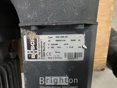 USED BUSCH MODEL MM1322AV VACUUM PUMPS (X2)