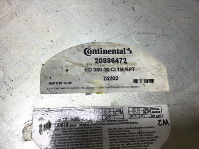 Continental 20886472 Air Spring FD 330-30 CI 1/4 NPT