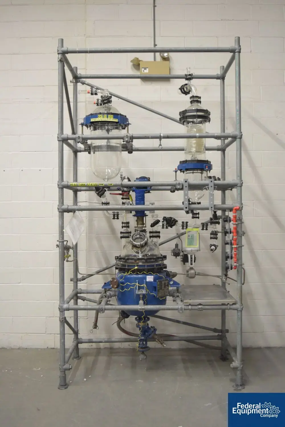 USED De Dietrich 50 Liter Dedietrich Glass Reactor Train