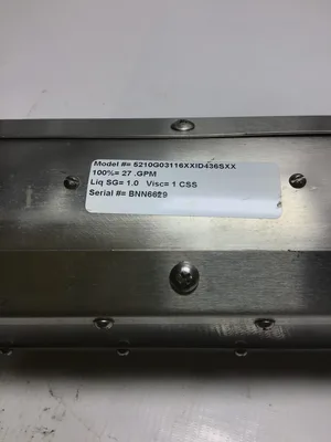 US Filter Wallace & Tiernan 5210G03116XXID436SXX Flow Meter 27 GPM Liq SG 1.0