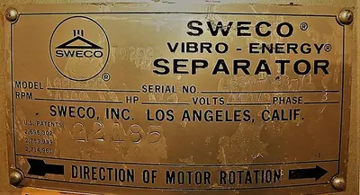 USED SWECO LS30S66