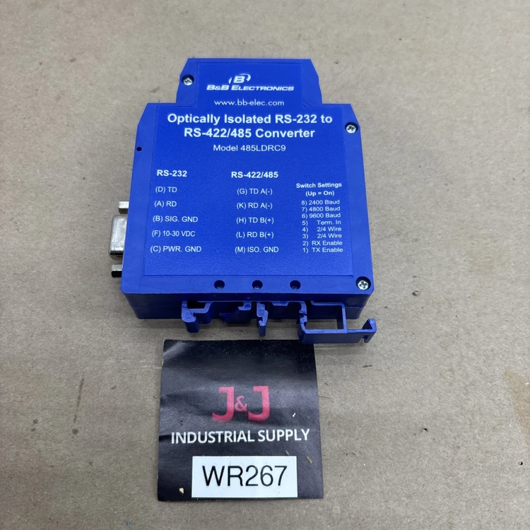 Used B&B ELECTRONICS RS-232 TO RS 422/485 CONVERTER Regulators Indiana US | J&J Industrial Supply #495784