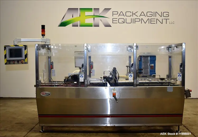 Used DELKOR FSC Cartoner Trisealer - Triseal Carton Closer Illinois US | Aaron Equipment #86997