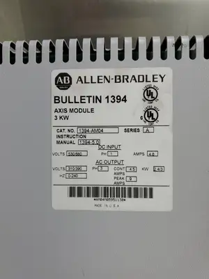 Used Allen Bradley Allen Bradley 1394-AM04 Servo Drives South Carolina US | Palmetto Automation #1304294
