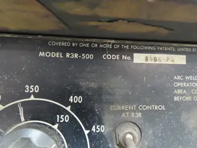 Lincoln 8506-PS IDEALARC R3R DC ARC Stick Welder Power Source 500 Amp Leads 3PH