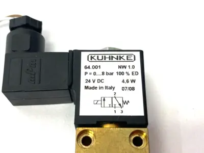 Used Kuhnke Solenoid Micro-Valve NW 1.0 24VDC 4,6W Solenoid Valves Michigan US | Maverick Industrial Sales #1398148