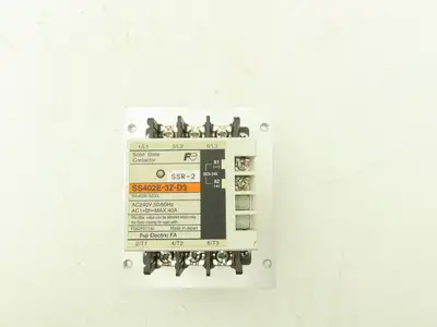 Fuji Electric SS402E-3Z-D3 Solid State Contactor Relay 240vac 50/60Hz .4A 3 Pole