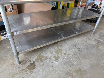 DUKES STAINLESS STEEL COMMERCIAL PREP TABLE