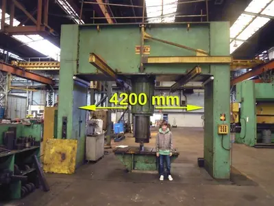 USED LVD 600 TON DISH END FORMING PRESS
