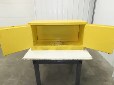Eagle ADD-15 Yellow Flammable Safety Cabinet 15 Gallon Liquid Piggyback