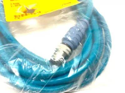 USED TURCK INDUSTRIAL ETHERNET CABLE MALE M12 4-PIN 4M