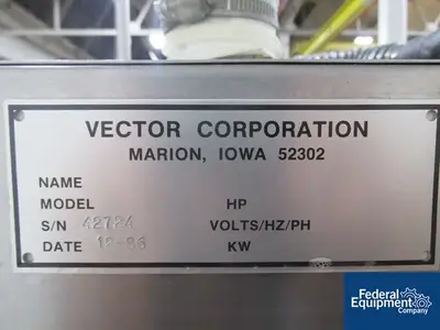 USED Freund-Vector 8" VECTOR HI COATER, MODEL HCT MINI, S/S