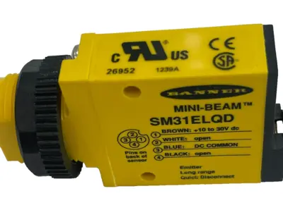 NEW BANNER SM31ELQD PHOTOELECTRIC SENSOR 26952