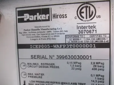 USED 2019 PARKER ICEPOO5-WAFP3T