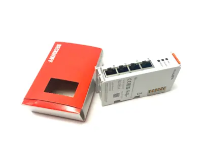 USED BECKHOFF ETHERCAT 4-PORT COMMUNICATION INTERFACE ETHERNET SWITCH PORT