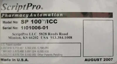 USED SCRIPTPRO SP-100-ICC