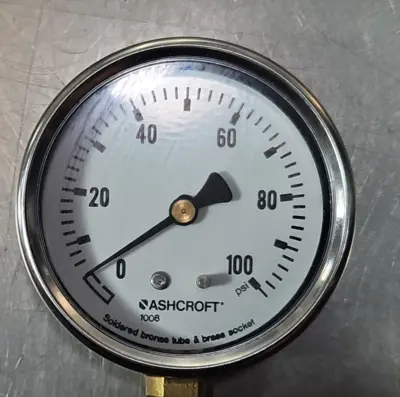 Ashcroft 63 1008 A 02L 100#, Size 63mm, Stainless Steel Loc5E36/3