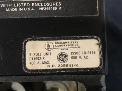 Used GENERAL ELECTRIC TJJ436400 Switchgears British Columbia CA | Lenmark #241001