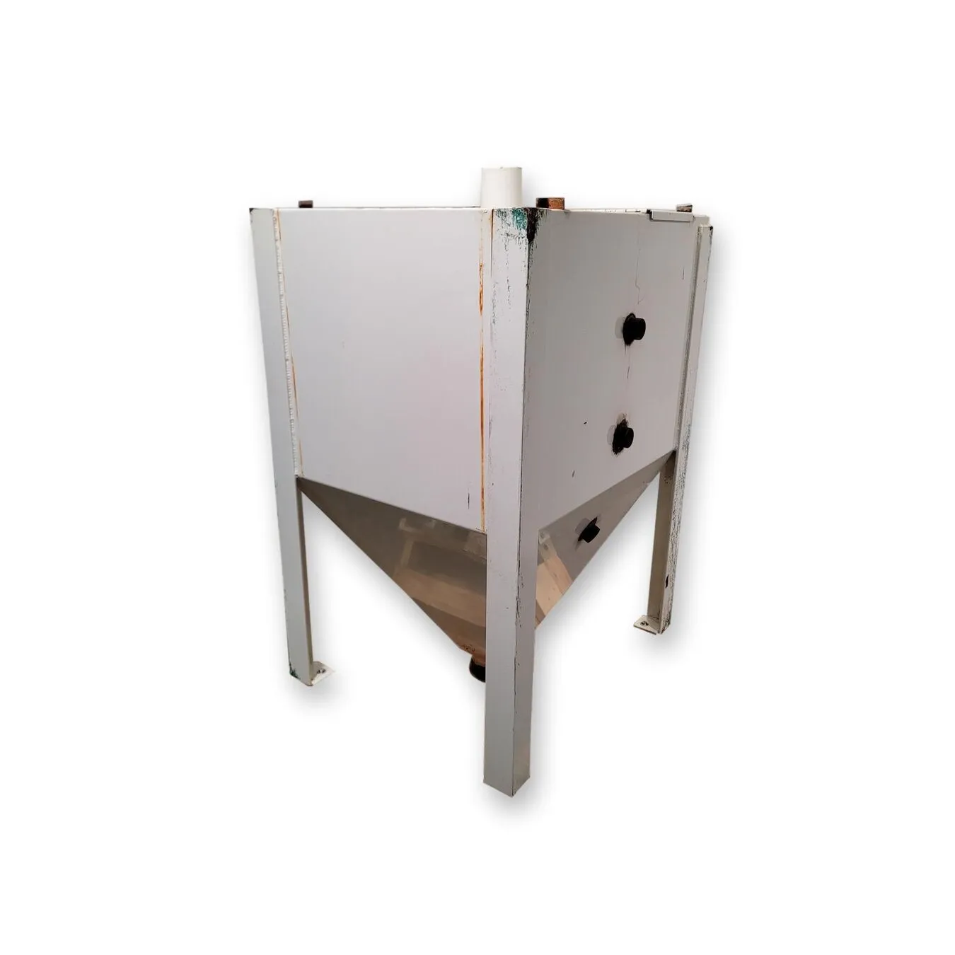 Used 16 cu/ft Mild Steel Dry Storage Surge Bin w/ Hopper
