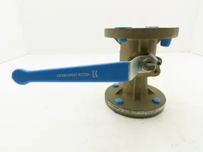 Jamesbury Bronze 2-Way Ball Valve 2" Flanged 150# AL/BRZ 2-5150-12-1400TT